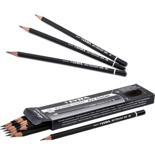 LYRA Rembrandt Art Design Drawing Pencil,Graphite Pencil,HB-5H-6H-3H-4H-F Lead, Box of 12