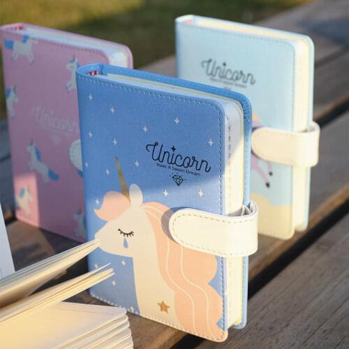 Cartoon Unicorn Kawaii Planner Notepad Notebook Office Stationery Cute Student Supplies