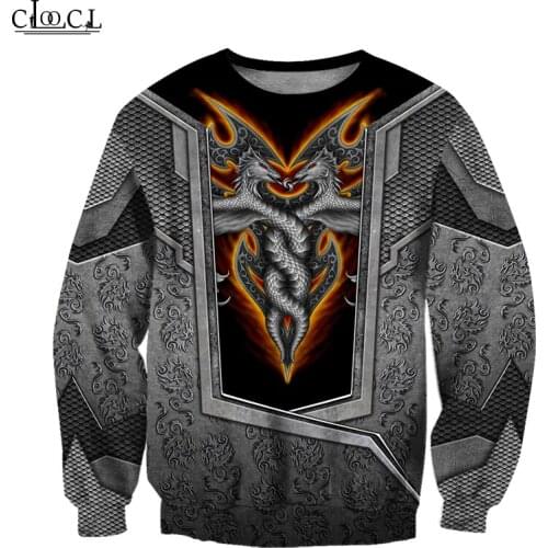 HX Newest Tattoo and Dungeon Dragon 3D Print Men Women Sweatshirt Fashion Hip Hop Long Sleeve Harajuku Wild Tops Drop Shipping