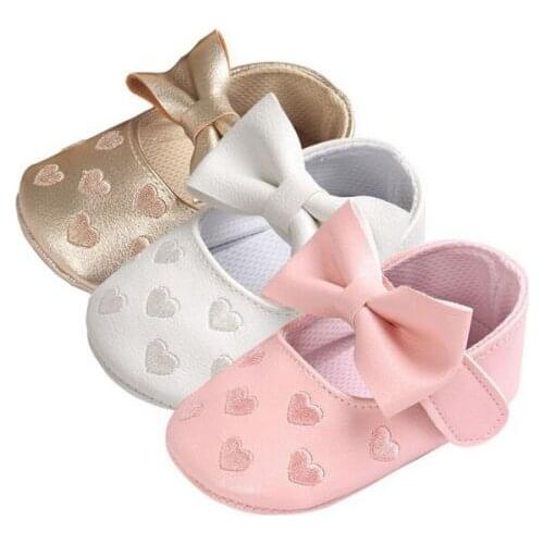 New Soft Baby Crib Shoes 0-18M Toddler Girl Boy Shoes Baby Bowknot Soft Sole Newborn Prewalker Sneakers Newborn