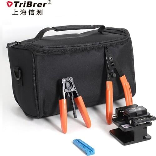 Tribrer Clivador Fibra Optica Kit FTTH with CFS-2 Fiber Optic Cable Strippers and Fibre Cleaver