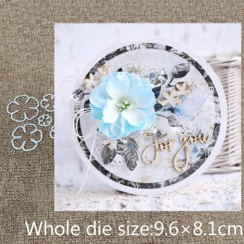 New Design Craft Metal Cutting Dies cut die new 5pcs flower decoration Scrapbooking Album Paper Card Craft Embossing Die Cuts