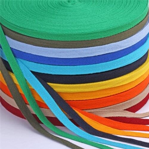 Wholesale 45meters/roll 10mm chevron cotton ribbon webbing herring bonebinding tape lace trimming for packing accessory DIY