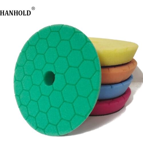 5PCS Car Polish Buffing Pads Sponge Foam Pads Car Polishing Pad Set for Auto 6 Inch Sponge Buffing Waxing Foam for Car Polishier