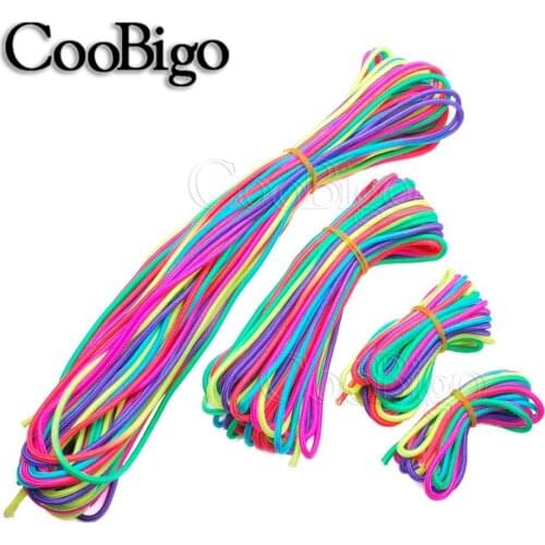3mm Rainbow Macrame Rope Twine Cord Twisted String for Paracord Bracelet Handmade Gift Lanyard Clothesline DIY Craft Accessories