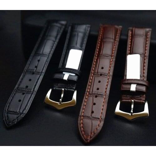 2021 Fashion Universal Oil Wax Cowhide Watch Srtap Watch Belt Writst Watch Band Durable Leather Unisex 18/19/20/21/22mm