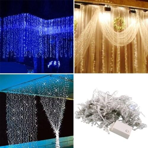 Christmas decorations for home 3x3m 300 LED Warm White Curtain Happy New Year Home Decor Lights Navidad Natal Decoracion Kerst