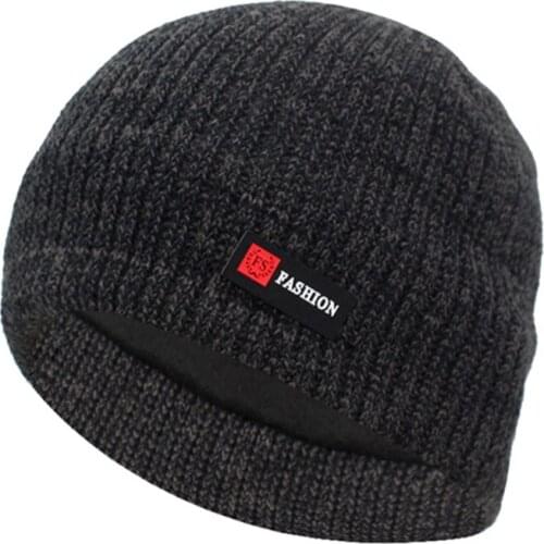 Skullies Beanies Men Winter Hat Women Knitted Hats For Men Cap Winter Beanie Hat Gorro Thick Warm Brimless Fur Bonnet Gorro New