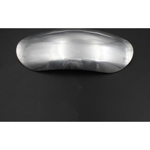 Universal Silver Motorcycle Unpainted Short Mudguard Front Fender Scooter Offroad Cruiser Chopper Cafe Racer Old School Touring