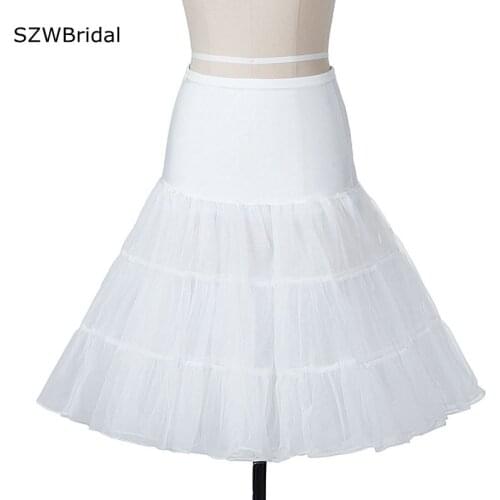 In Stock Free Shipping Short Tutu Petticoat Crinoline Vintage Wedding Bridal Petticoat For Wedding Dresses Underskirt Rockabilly