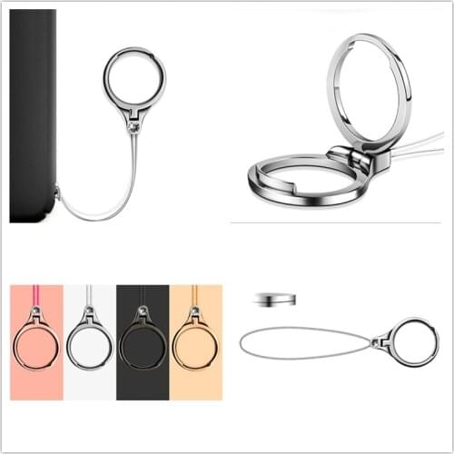 1Pcs Multifunction Metal Phone Lanyard Finger Ring Mobile Phone Holder 2 In 1 For Most Cell Phone Mobile Phone Holder