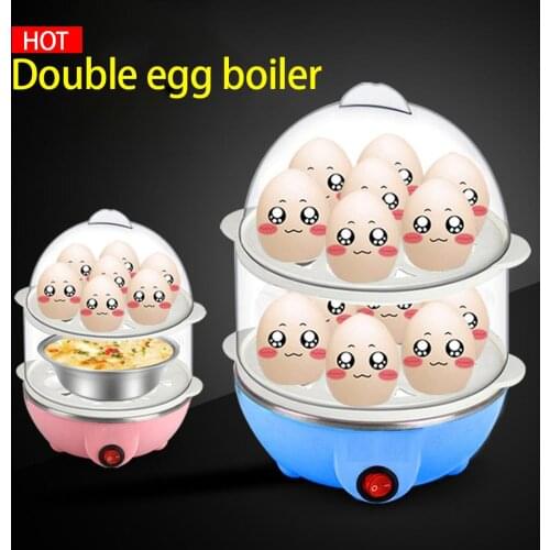 220V 350W Electric Auto-Off Multi-function Electric Egg Cooker Boiler Steamer Cooking Tools Kitchen Utensils Breakfast