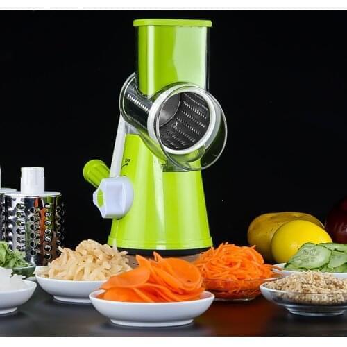 3In1 Manual Vegetable Cutter Potato Spiralizer Fruit Slicer Cheese Grater Meat Grinder Kitchen Accessories Kitchen Gadgets