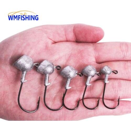 5PCS 3.5g/7g/9g/13g/17g Jig Head Hook Anti-hanging Bottom Fishing Hooks For Peche Soft Lure Carbon Steel Fishing Hoooks Pesca