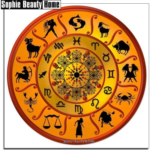 Needlework 5D Diy Diamond Painting Twelve Constellation Cross Stitch Diamond Embroidery Full Drill Diamond Mosaic Picture 061303