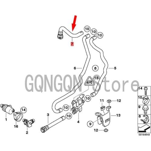 CAR water pipe-return pipe bm wE71 X6 50IX E71 X6 M E70 LCI X5 50IX radiator pipe hose water pump water pipe cooling water pipe
