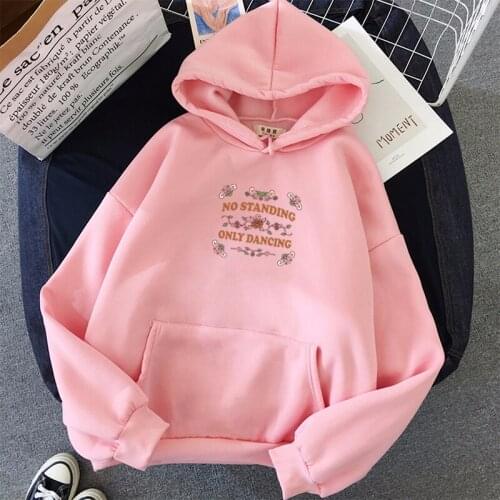 White Black Fashion Women Hoody Winter Long Sleeve Casual Sweatshirts Women Letter Print Oversize Hoodies Moleton Feminino