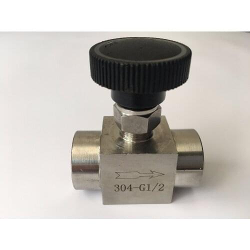 Freeshipping 1PCS BSP Equal female Thread 304 Stainless Steel Flow Control shut off valve Needle Valve 915 PSI Water Gas Oil