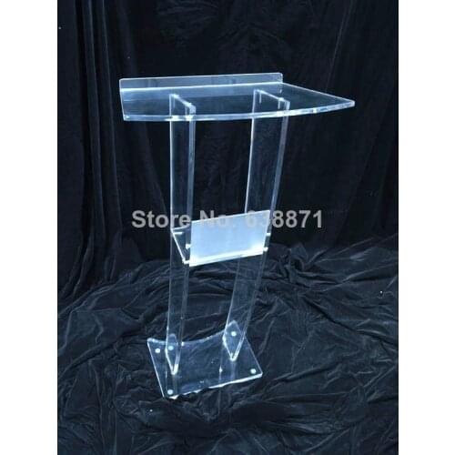 Free Shiping hot sale and modern acrylic podium pulpit lectern