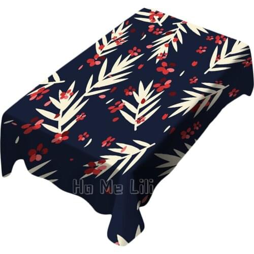 Seamless Design For Tropical Plants Tablecloth Dinning Decor