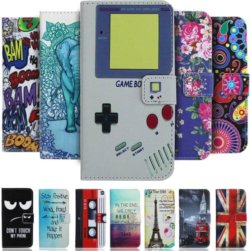 Painted Wallet Case Leather Pocket Cover For Microsoft Nokia Lumia 435 520 530 535 550 625 630 635 640 650 730 830 930 950 XL