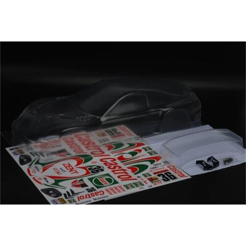 Rc Car Shell Supra 2000 Clear Body 190mm + Body Stickers For 1:10 Scale On Road Racing Electric Cars Model