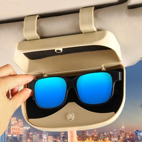 Glasses Holder Magnetic Car Sun Visor Glasses Case Organizer Glasses Storage Box Holder Visor Sunshade Car Holder For Glasses