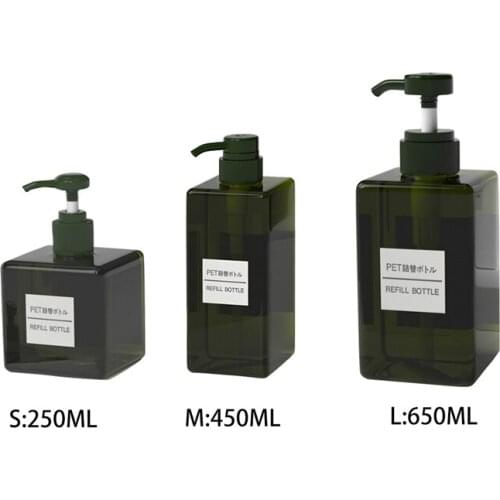 250/450/650ML Pressing Bathroom LiquidFor Cosmetic Shampoo Shower Gel Liquid Soap Foam Dispenser Container Bottle Hand Pump #8