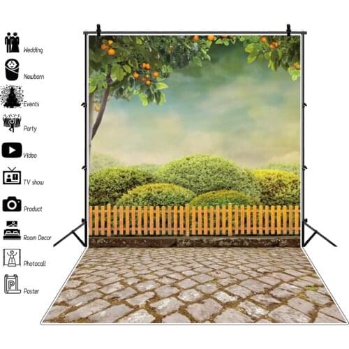 Autumn Tree Park Garden Baby Portrait Backdrop Wedding Photocall Photography Backdrops Photographic Background For Photo Studio