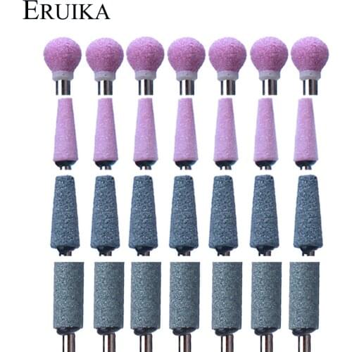 7pcs Corundum Milling Cutter Nail Drill Bit Rotary Manicure Gel Dead Skin Remove Apparatus for Nail File Nail Tools