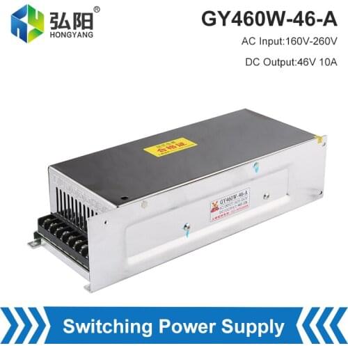 Switching Power Supply 460W 46V 10A Power Adapter 160V-260V Engraving Machine Drive Power Switch LED Power Transformer