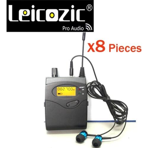 Leicozic 8pcs receiver for sr2050 iem in ear monitor system wireless professional stage equipment monitor dj equipments studio