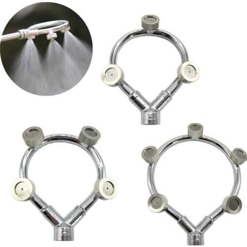 Electric Sprayer Accessories Agricultural High-Pressure Stainless Steel Round Sprinkler 3-5 Nozzles Misting Sprinkler