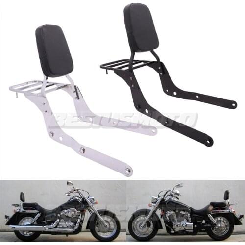 Motorcycle Backrest Sissy Bar w/Luggage Rack For Honda Shadow Aero VT 750 750C VT750 VT750C 2004-2012 2007 2008 2009 2010 2011