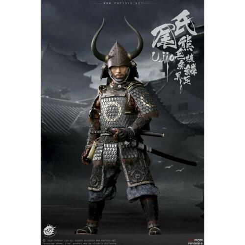 In Stock POPTOYS EX031B Japanese Brave Samurai UJIO 1/6 Action Figure Deluxe Version