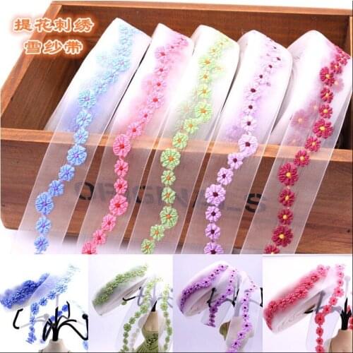 4 Meters/lot Width 1.2cm Beige Water Soluble Lace Trim Ribbon Handicrafts DIY Sewing Craft Clothing Garment Accessories