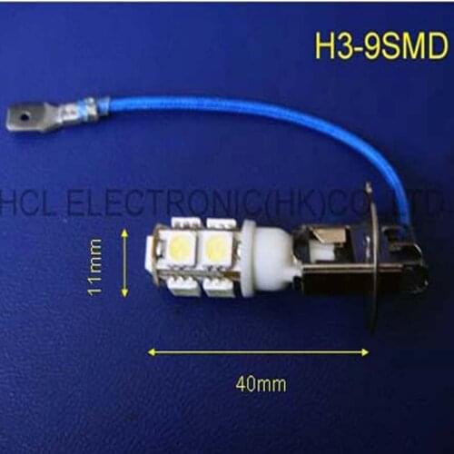 High quality 12V H3 car led bulb,led H3 fog lamps,Car H3 led light free shipping 50pcs/lot