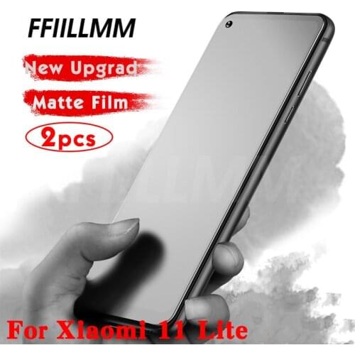 2Pcs/lot Matte Protective Glass For Xiaomi 11 Lite 5G Tempered Glass For Xiaomi 11 Lite Screen Protectors For Xiaomi 11 Lite 5g