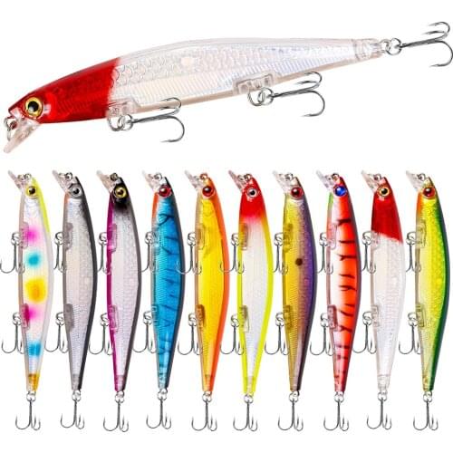 1Pcs Laser Minnow Fishing Lure 11cm 13.7g Artificial Sinking Hard Bait Wobblers Bass Bait Crankbait Pike Carp Pesca Tackle