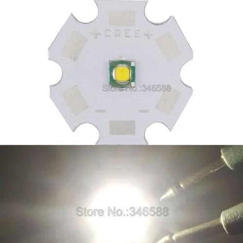 10pcs Cree Singe-die XPG XP-G Neutral White 4000K-5000K 5W High Power LED Emitter Diode on 8mm / 12mm / 14mm / 16mm / 20mn PCB
