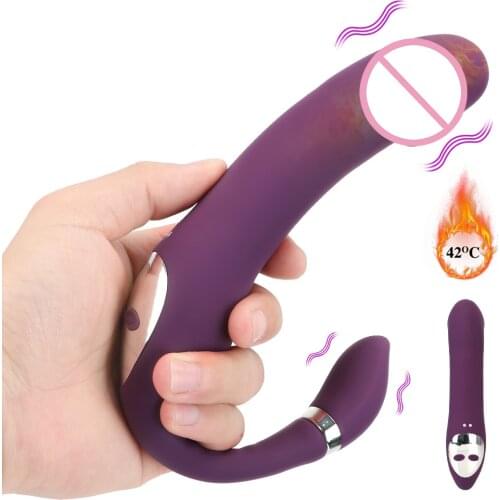 10 Speeds Silicone Vagina Clitoris Stimulator Heating Dildo Vibrator G Spot Adult Erotic Masturbator Anal Sex Toys for Women