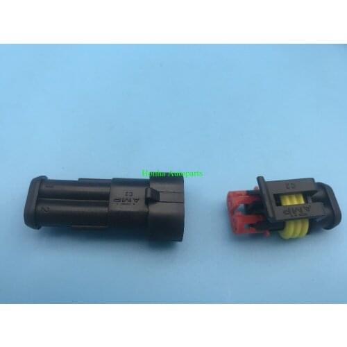 2 Way Genuine AMP Superseal Waterproof Wiring Electrical Multi male and female wire harness Connector 183025-1
