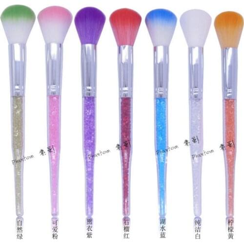 200pcs Soft Face Fan Foundation Cosmetics Make Up Brush Diamond Portable Makeup Brush Beauty Tools new