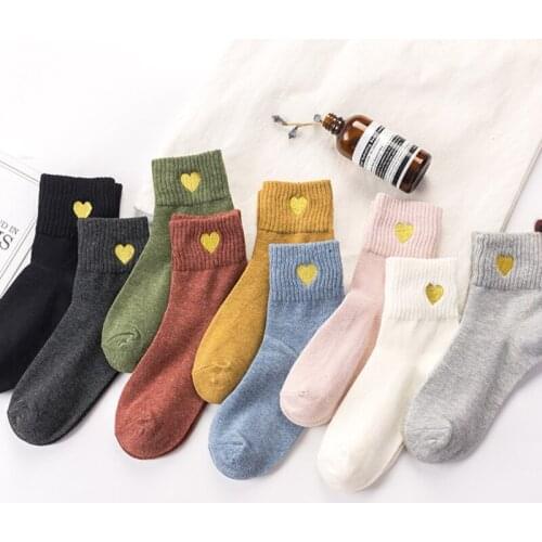 2020 New Products Daily Casual All-match Simple Cute Embroidery Series High-grade Cotton Boat Ladies Shallow Mouth Short Socks