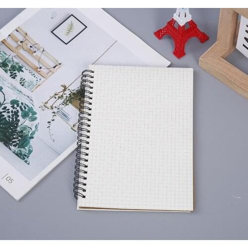 A5 Spiral Book Coil Notebook Planner Kraft Lined Dotted Blank Grid Paper Journal Diary Sketchbook For School Supplies Stationery