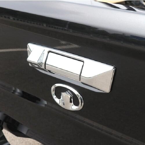 ABS Chrome Rear Trunk Door Handle Bowl Cover Trim for Great Wall Pickup Wingle 7 Accessories 2018 2019 2020 2021