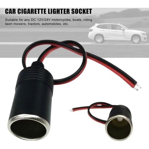 Car Cigarette Lighter Socket With Female Car Charger DC 12V-24V Cigarette Lighter Adapter 10A 120W High Power charge Accessories
