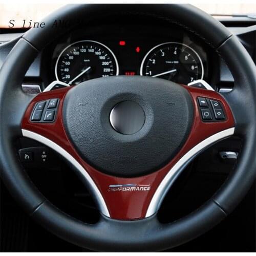 Car Steering Wheel buttons Protector For M Performance Covers Stickers Trim For BMW 1 3 Series E87 E90 Interior Auto Accessories