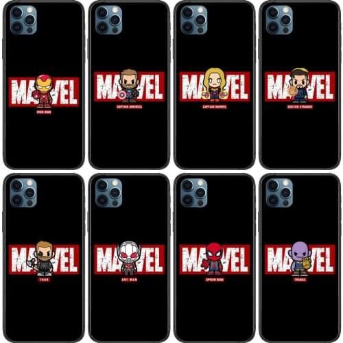 Version Marvel Anime Phone Cases cover For iphone 11 Pro Max case 12 8 7 6 S XR PLUS X XS SE 2020 mini mobile cell shell funda