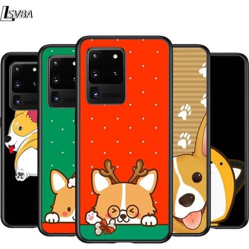 Corgi Dog Cute Cartoon for Samsung Note 20 S20 FE Lite Ultra Plus A91 A71 A51 A41 A31 A21 A21S A11 A12 A42 A01 Phone Case